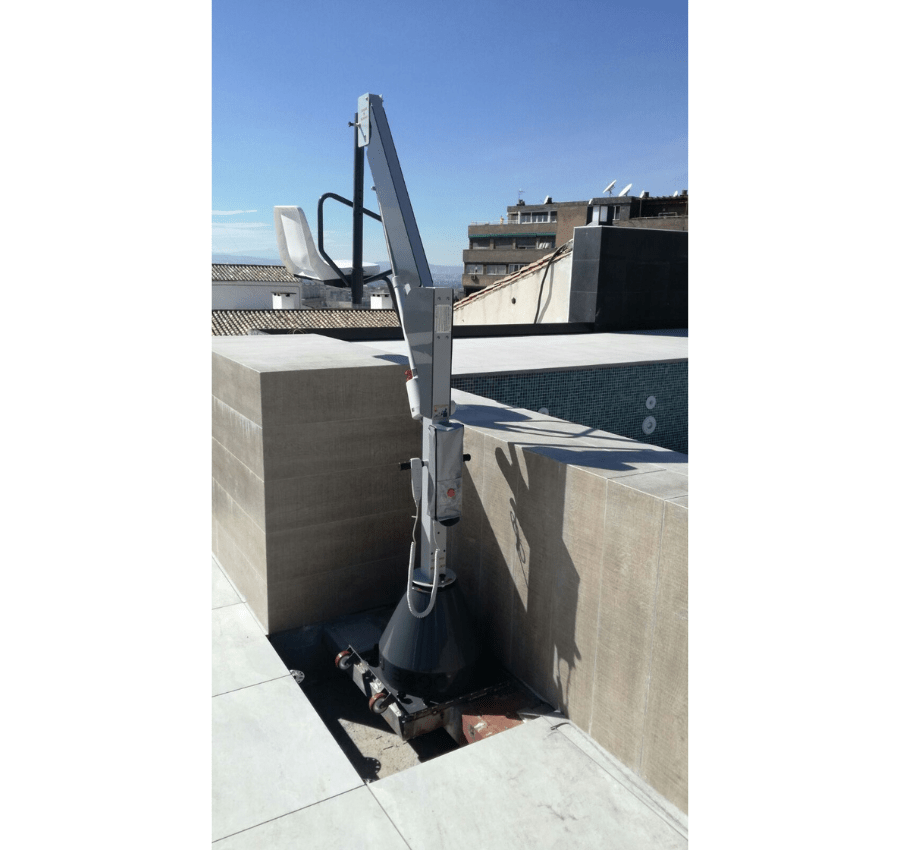 Elevador de batería para piscina METALU 3400 Elevador de batería para piscina METALU 3400