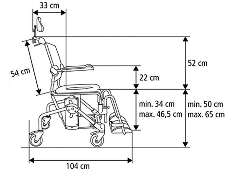 ortopedia-online-336 front Silla de ducha basculante MOBILE TILT 2