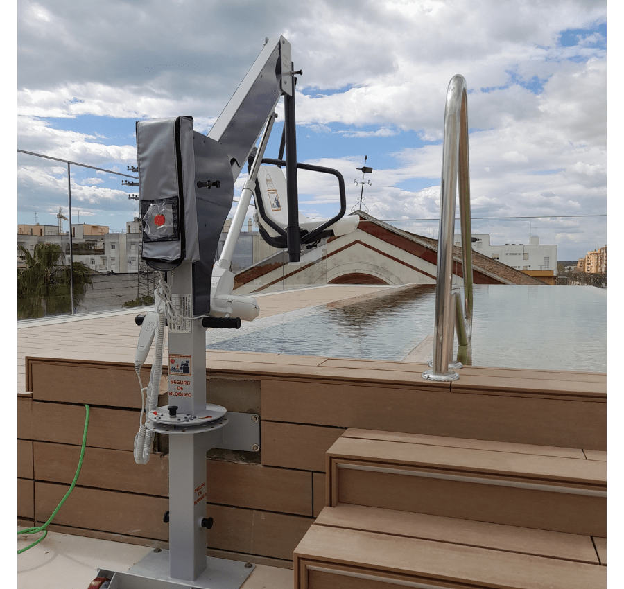 Elevador de batería para piscina METALU 3800 Elevador de batería para piscina METALU 3800