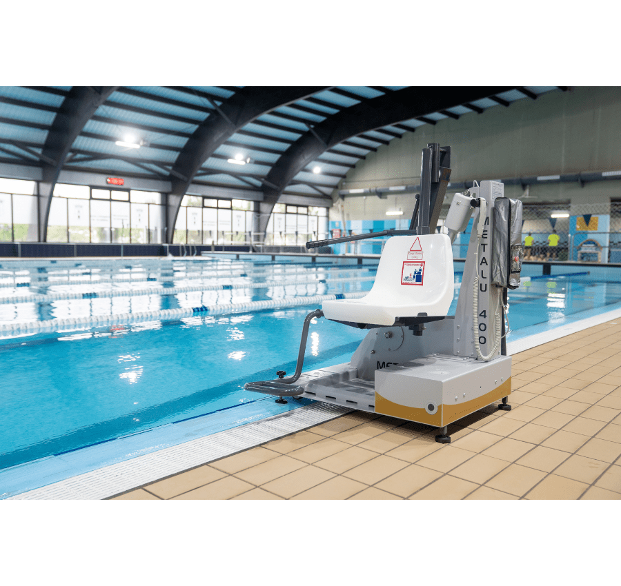 Elevador de batería portátil para piscina modelo: METALU 400 Elevador de batería portátil para piscina modelo: METALU 400