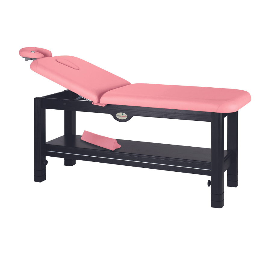 Camilla fija de madera wengué C3240W