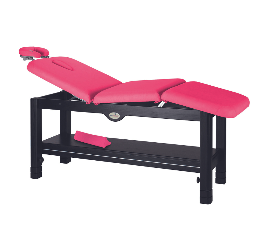 Camilla fija de madera wengué C3249W