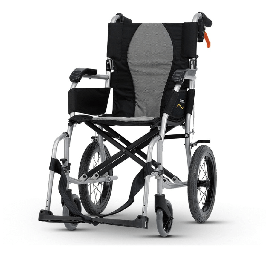 Silla de ruedas de aluminio plegable