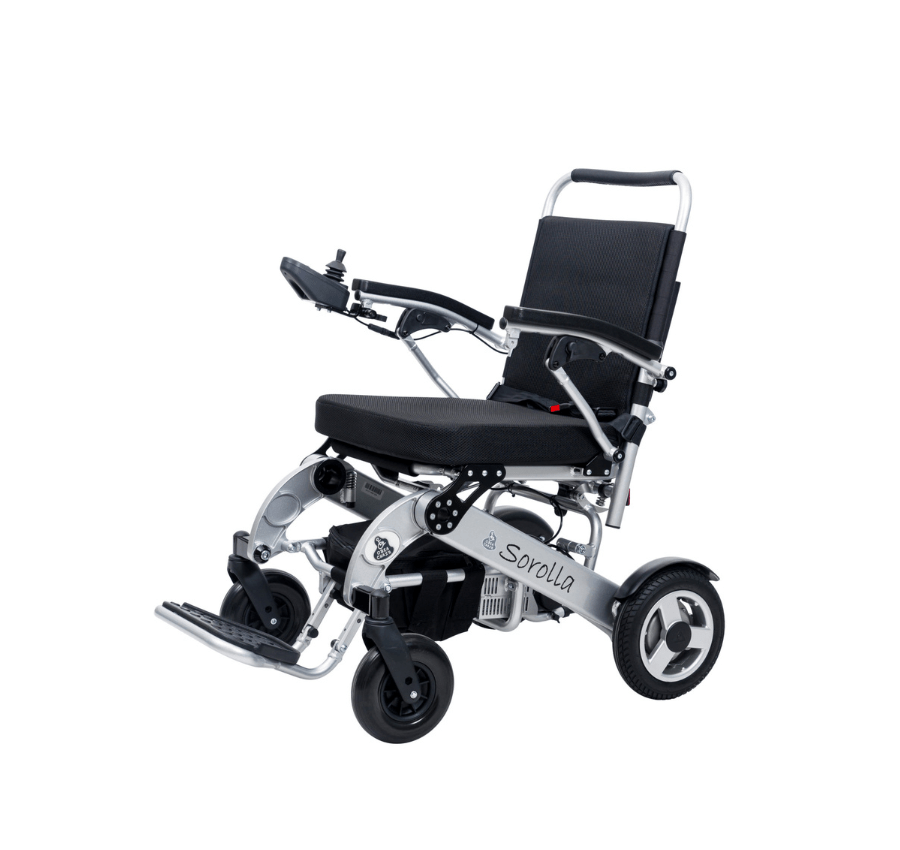 Silla de ruedas eléctrica de aluminio