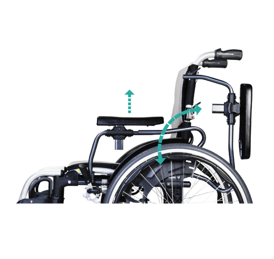 Silla de ruedas manual autopropulsable