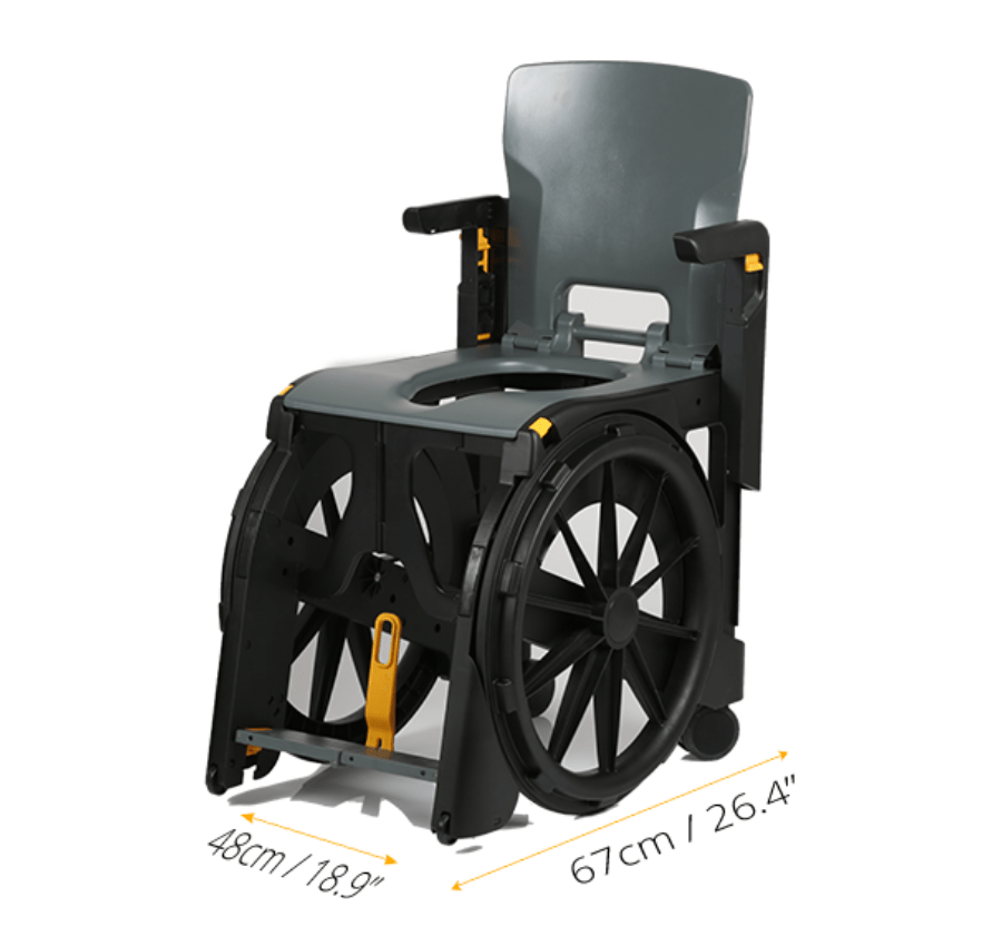 Silla de ducha plegable WHEELABLE