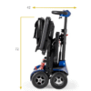 Scooter I-Transformer Lite plegada, lista para transportar.