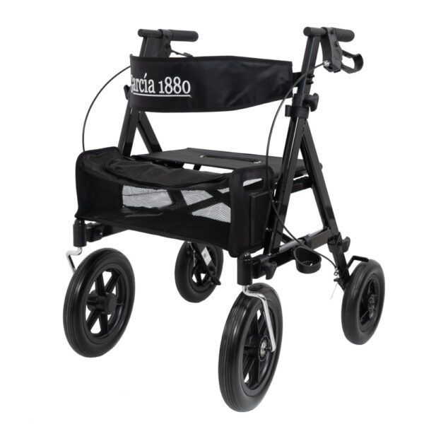 Rollator aluminio plegable ruedas de 300 mm