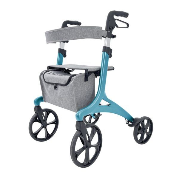 Rollator alumunio plegable con frenos nuevo estilo azul
