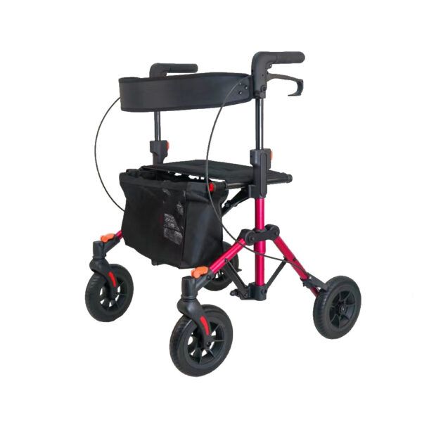 Rollator aluminio compact rojo