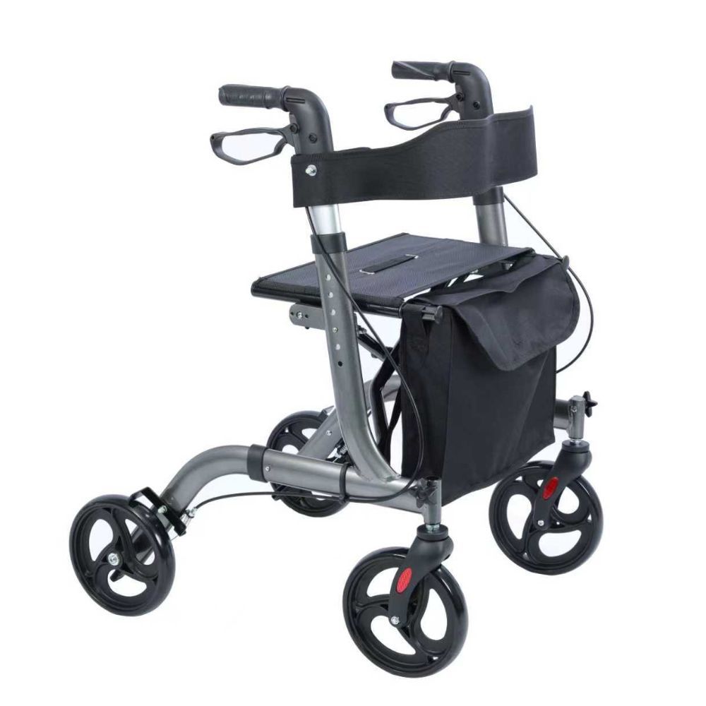 plegable ortopedia-online-plegable Rollator aluminio plegable y desmontable