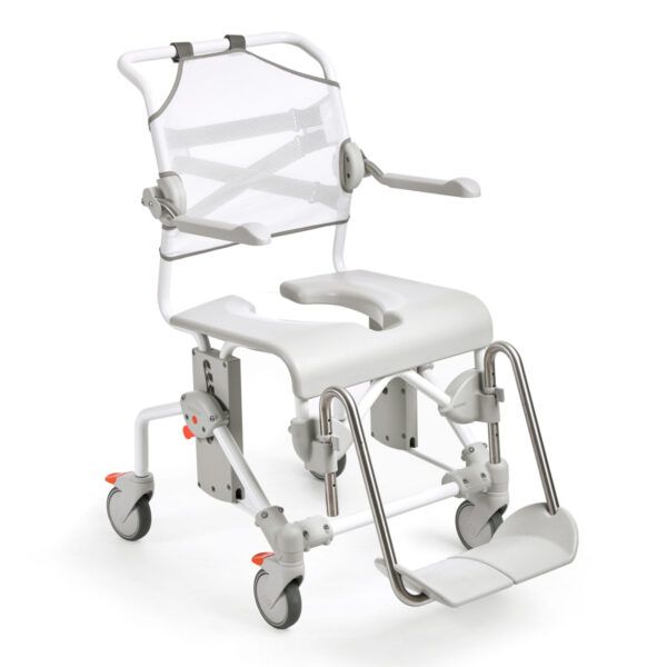 Silla de ducha y WC con ruedas Mobil 2 | Regulable en altura