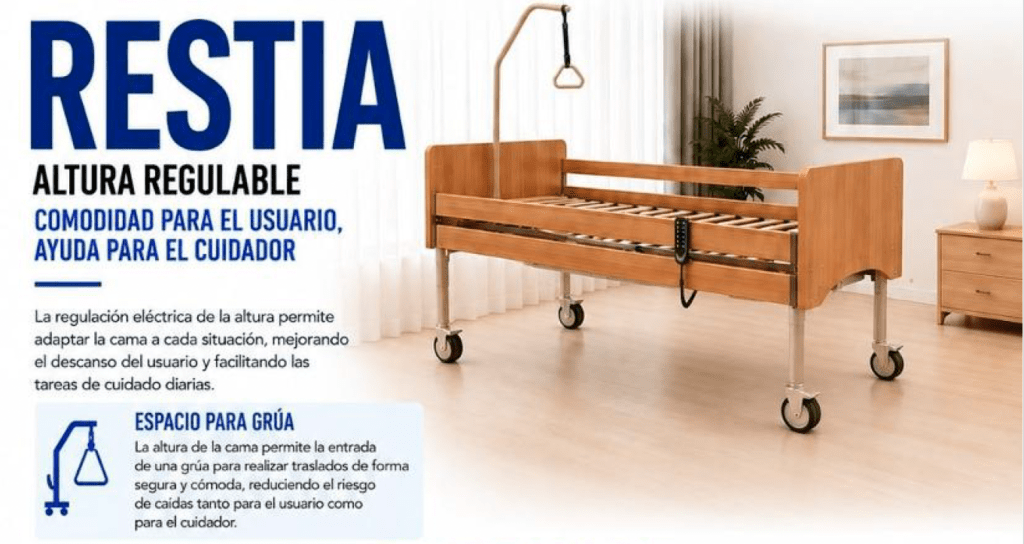 ortopedia-online-restia altura regulable Cama articulada RESTIA