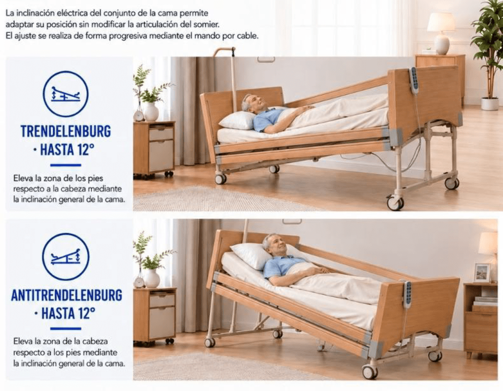 ortopedia-online-restia trendlenburg Cama articulada RESTIA